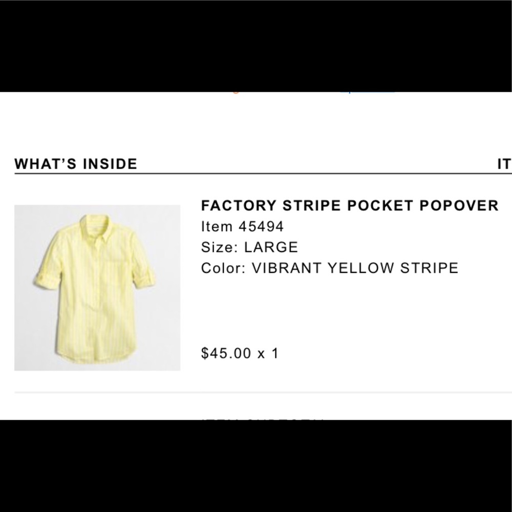 J crew popover